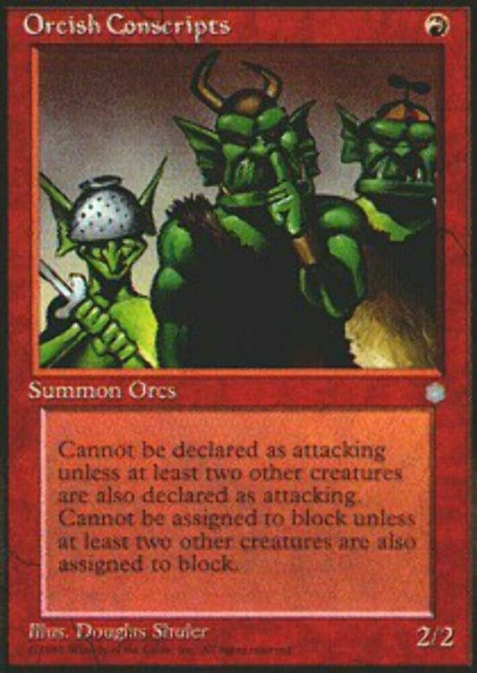 Orcish Conscripts Ice Age - MTG