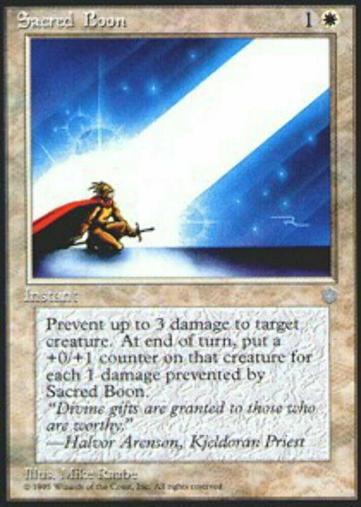 Sacred Boon Ice Age - MTG