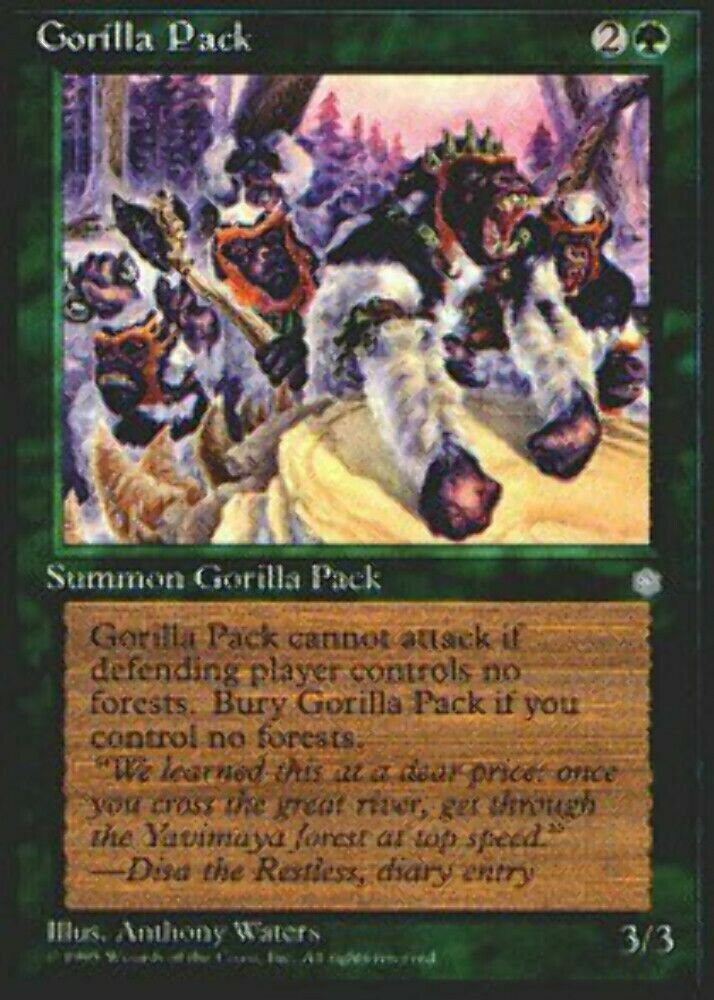 Gorilla Pack Ice Age - MTG