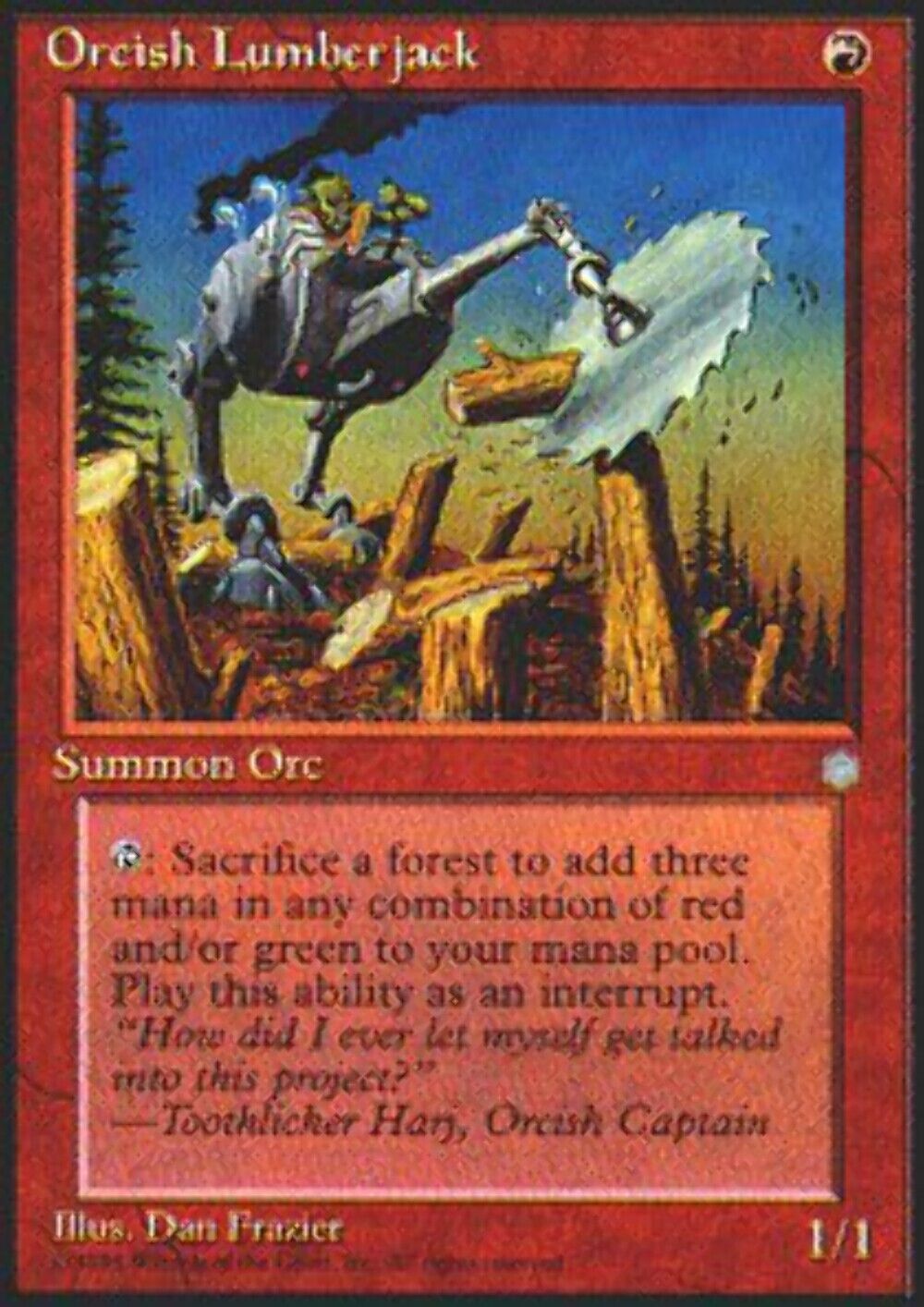 Orcish Lumberjack Ice Age - MTG