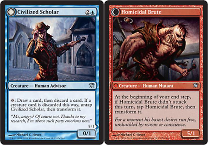 Civilized Scholar // Homicidal Brute Innistrad - MTG