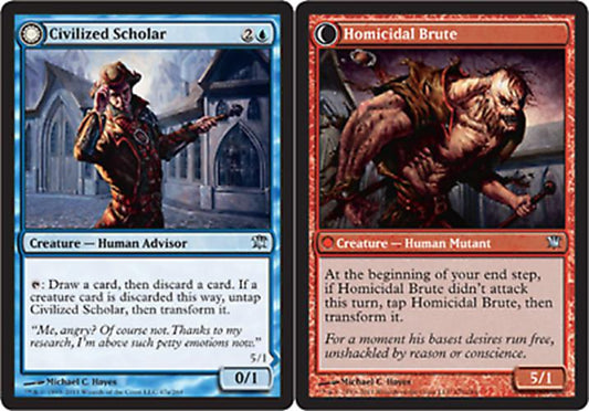 Civilized Scholar // Homicidal Brute Innistrad - MTG