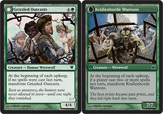 Grizzled Outcasts // Krallenhorde Wantons Innistrad - MTG