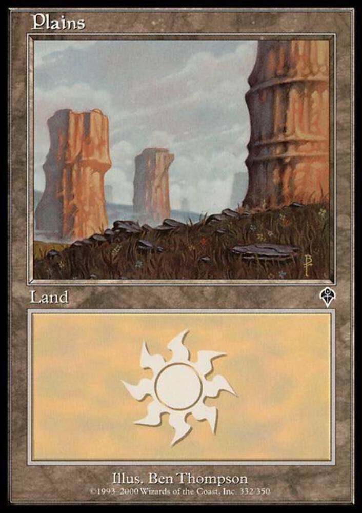 Plains (332) Invasion - MTG