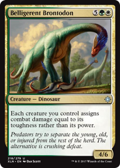 Belligerent Brontodon - Ixalan - MTG