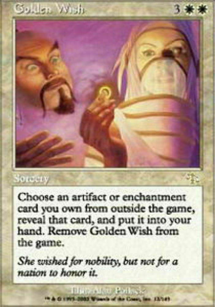 Golden Wish Judgment - Magic The Gathering - MTG