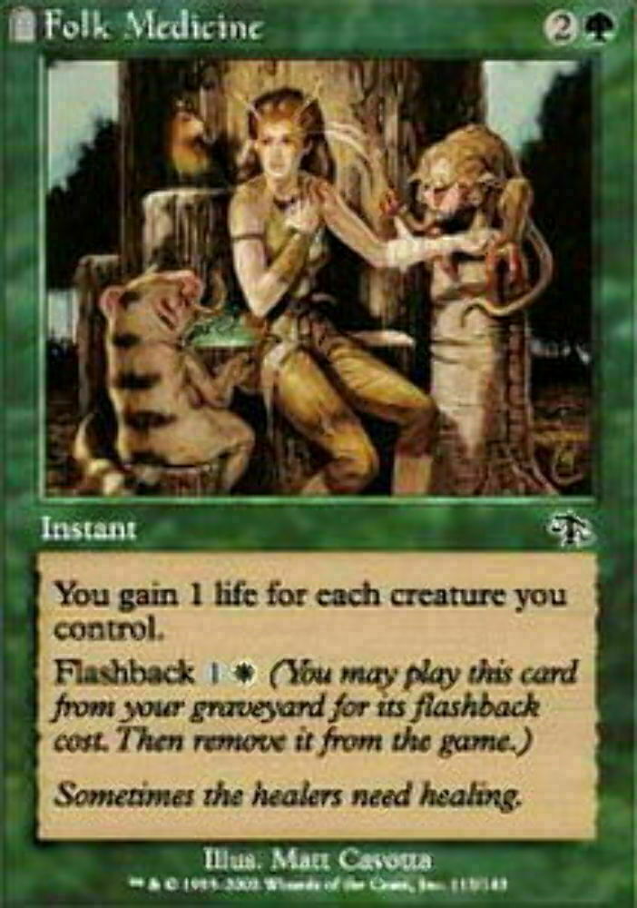 Folk Medicine Judgment - Magic The Gathering - MTG