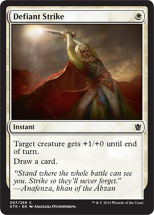 Defiant Strike Khans of Tarkir - MTG