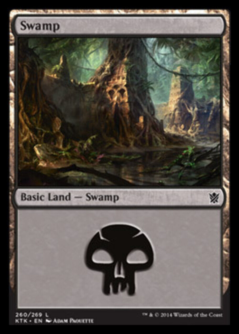 Swamp (260) Khans of Tarkir - MTG
