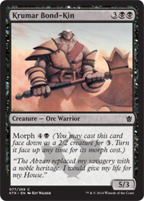 Krumar Bond-Kin Khans of Tarkir - MTG