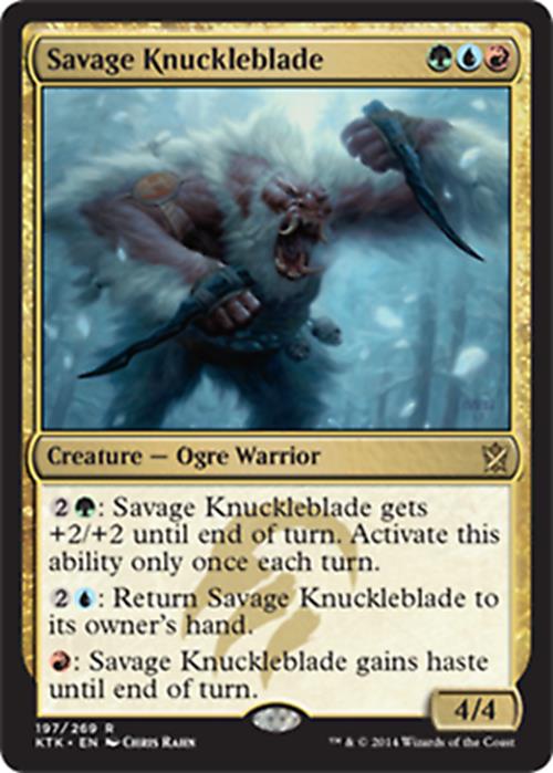 Savage Knuckleblade Khans of Tarkir - MTG