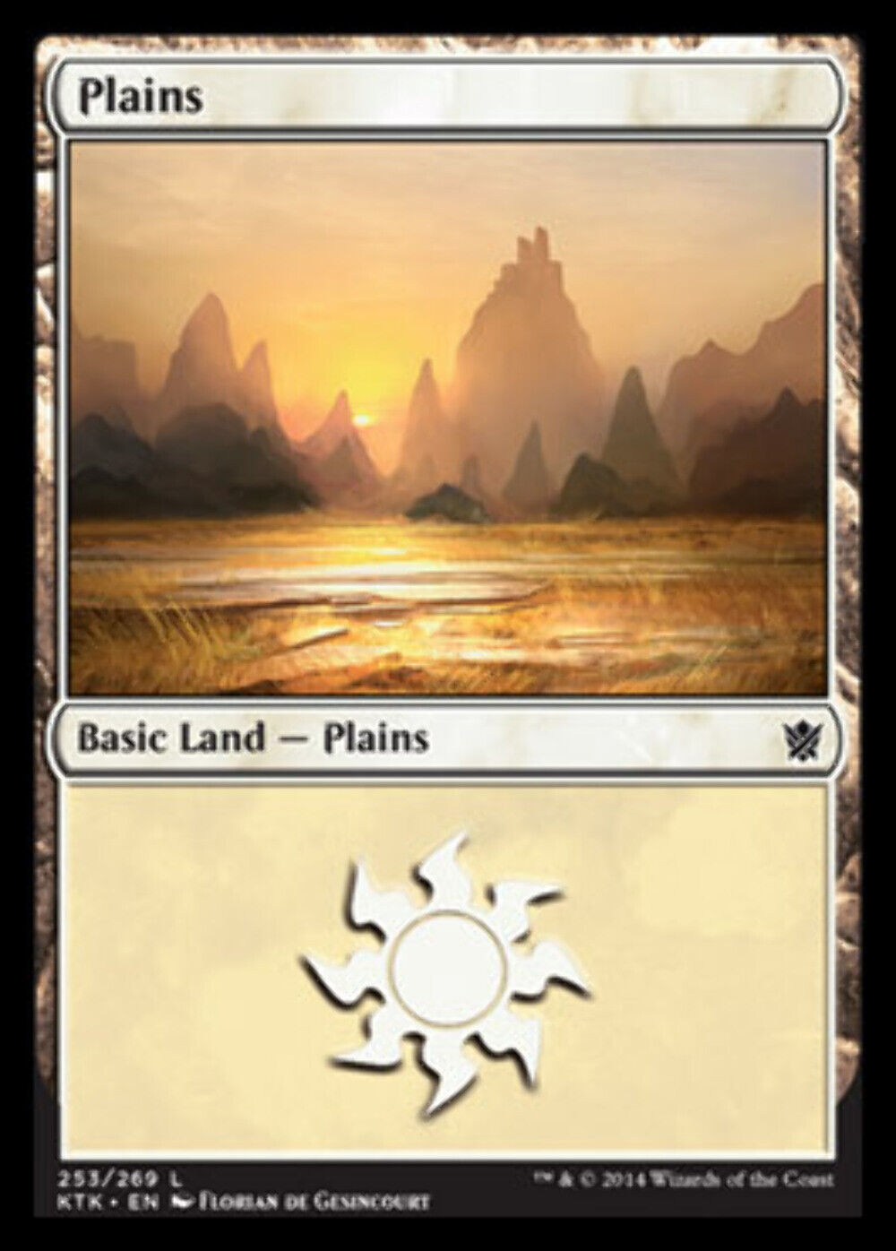 Plains (253) Khans of Tarkir - MTG