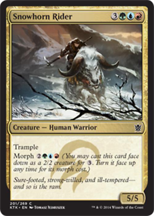 Snowhorn Rider Khans of Tarkir - MTG