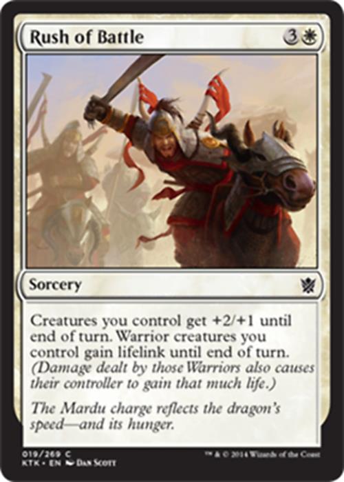 Rush of Battle Khans of Tarkir - MTG