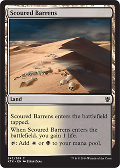 Scoured Barrens Khans of Tarkir - MTG