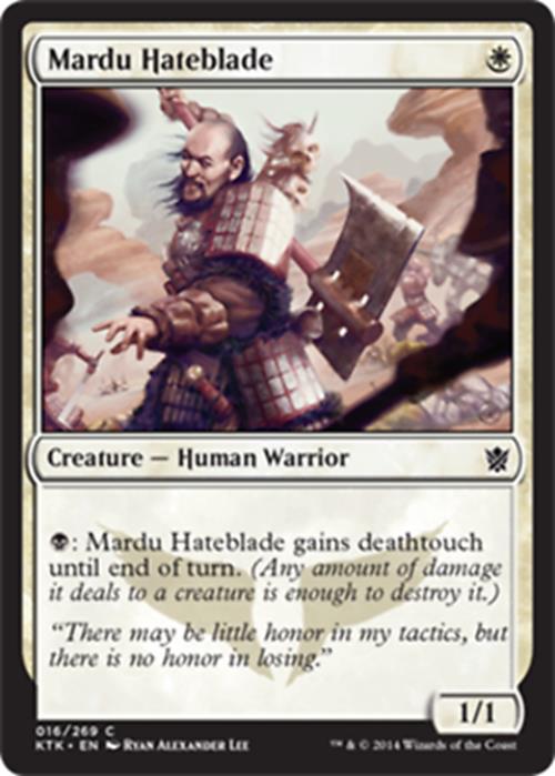 Mardu Hateblade Khans of Tarkir - MTG