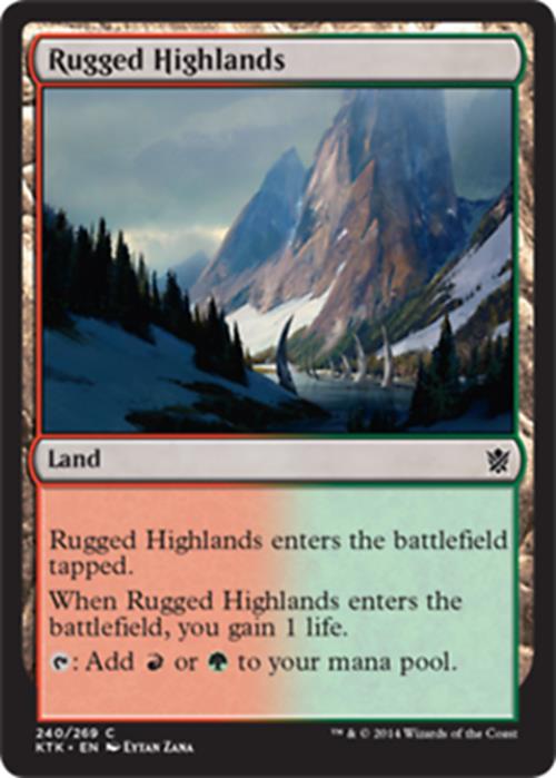 Rugged Highlands Khans of Tarkir - MTG