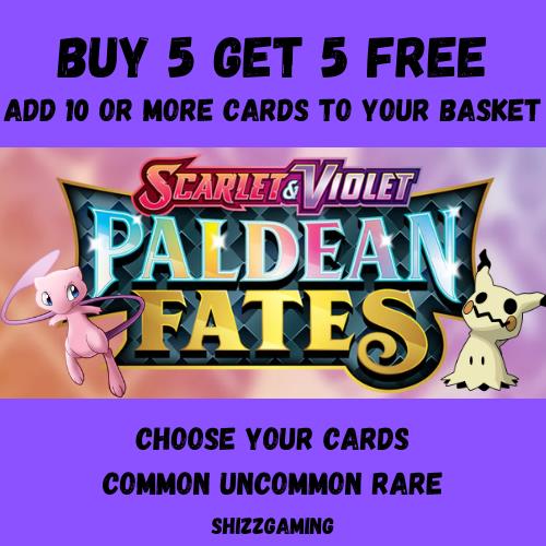 Pokémon Paldean Fates /091 - C/UC/R Base Set - Choose Your Cards!