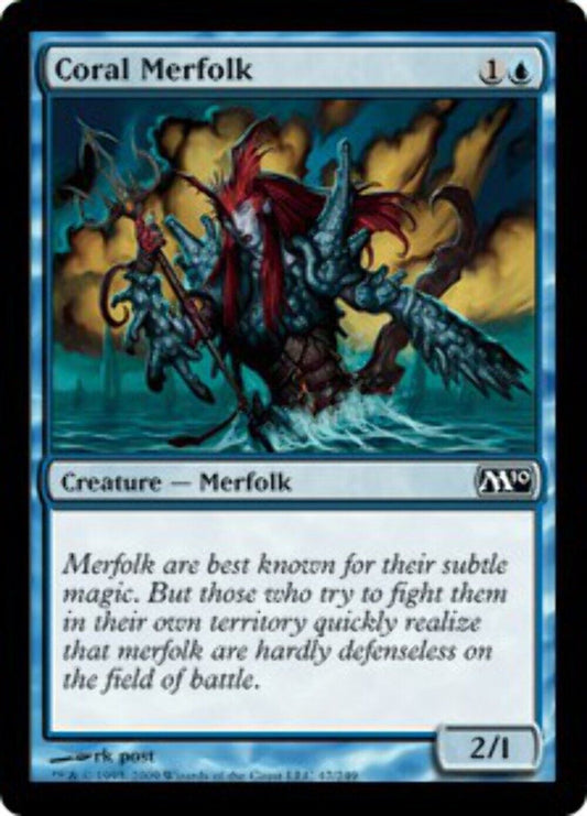 Coral Merfolk Magic 2010 - MTG