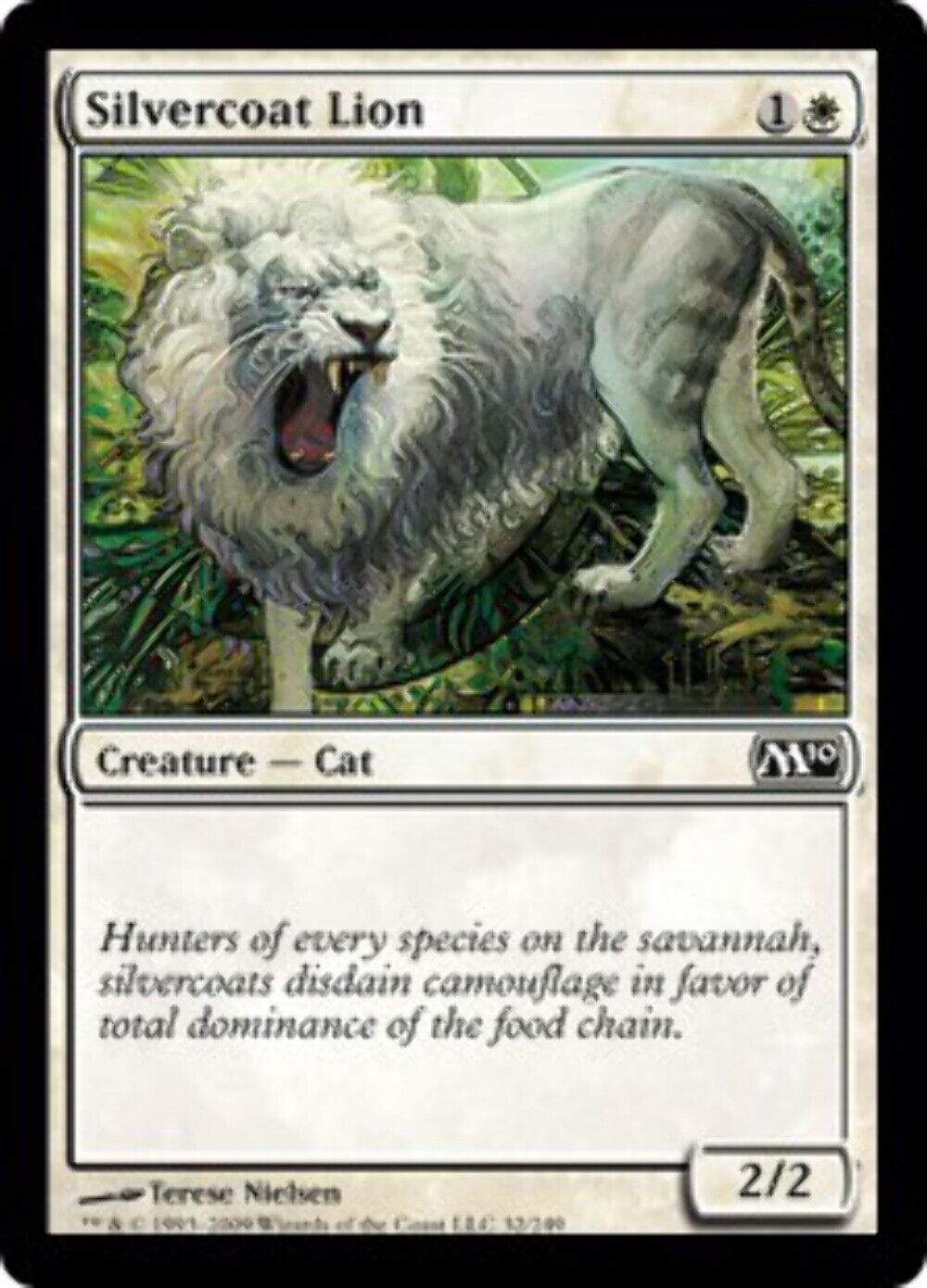 Silvercoat Lion Magic 2010 - MTG