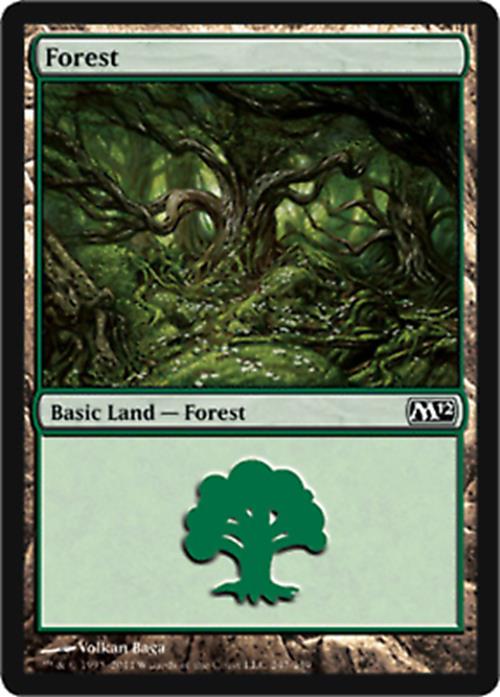 Forest (247) Magic 2012 - MTG