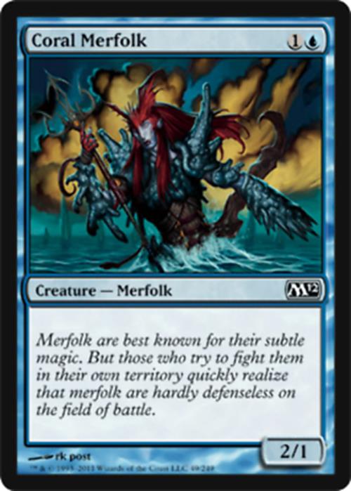 Coral Merfolk Magic 2012 - MTG