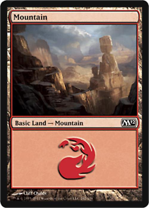 Mountain (242) Magic 2012 - MTG