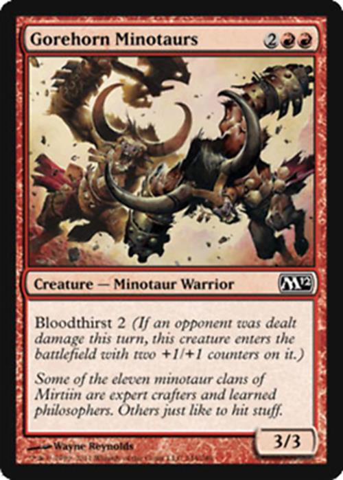 Gorehorn Minotaurs - Foil Magic 2012 - MTG