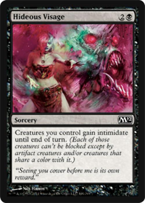 Hideous Visage Magic 2012 - MTG