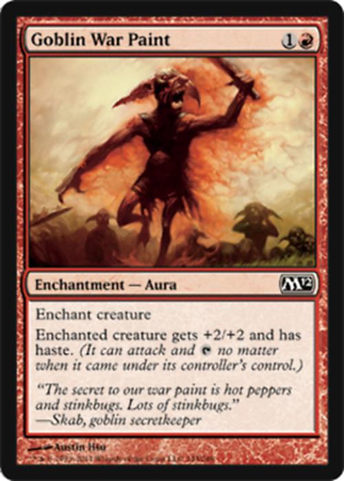 Goblin War Paint Magic 2012 - MTG