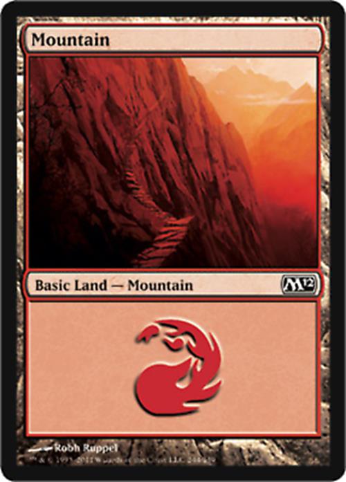 Mountain (244) Magic 2012 - MTG