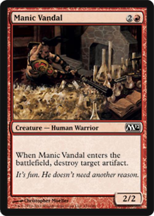 Manic Vandal Magic 2012 - MTG