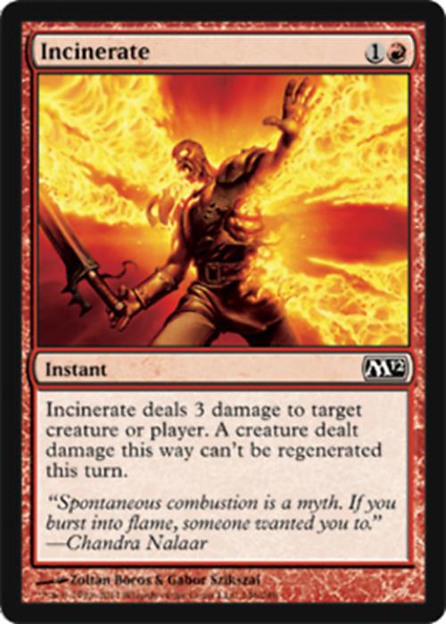 Incinerate Magic 2012 - MTG