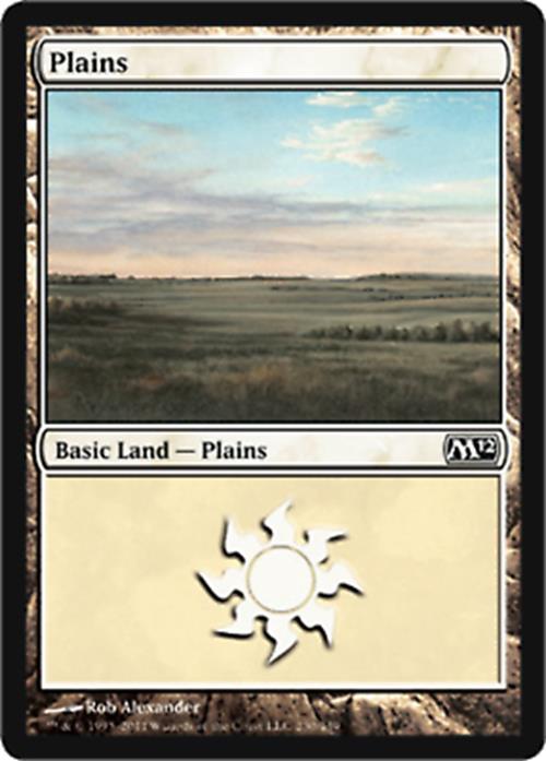 Plains (230) Magic 2012 - MTG