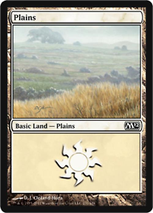 Plains (231) Magic 2012 - MTG