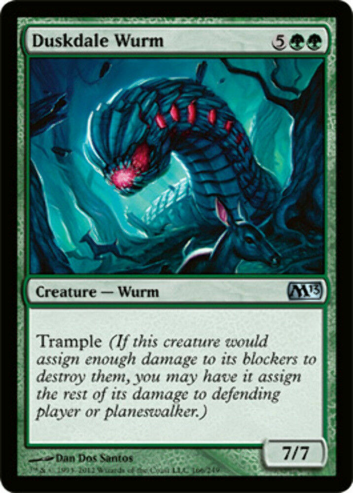 Duskdale Wurm Magic 2013 - MTG