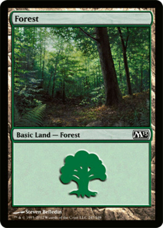 Forest (247) Magic 2013 - MTG
