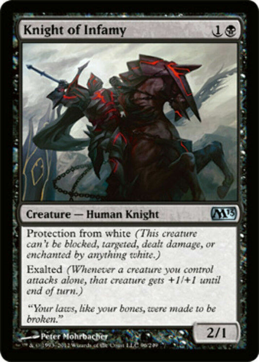 Knight of Infamy Magic 2013 - MTG