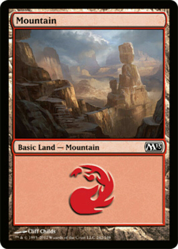 Mountain (242) Magic 2013 - MTG