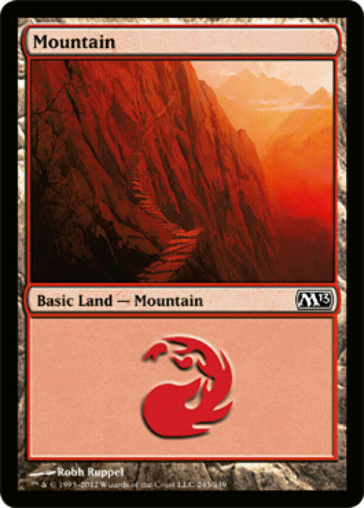 Mountain (245) Magic 2013 - MTG