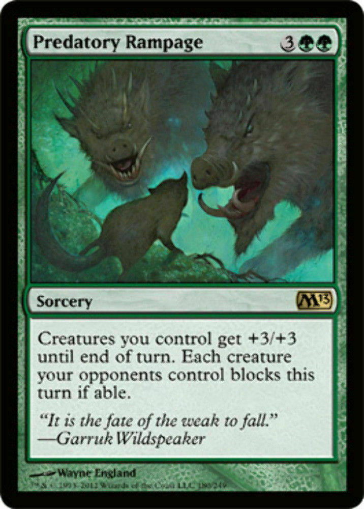 Predatory Rampage Magic 2013 - MTG