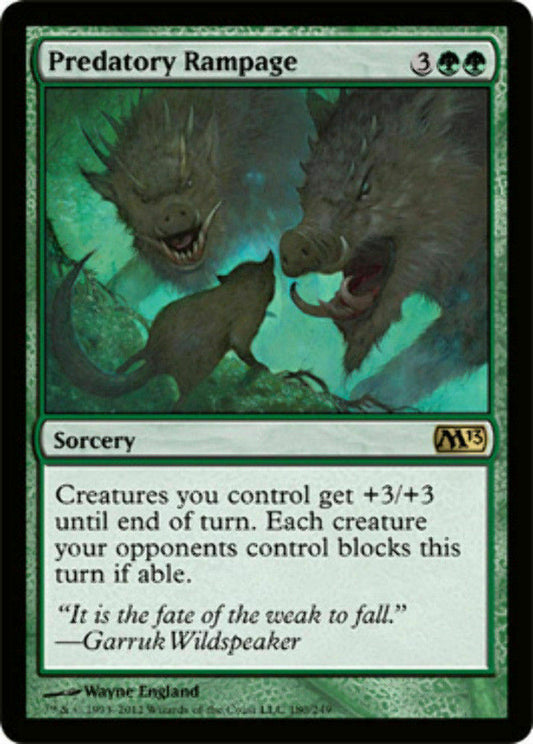 Predatory Rampage Magic 2013 - MTG