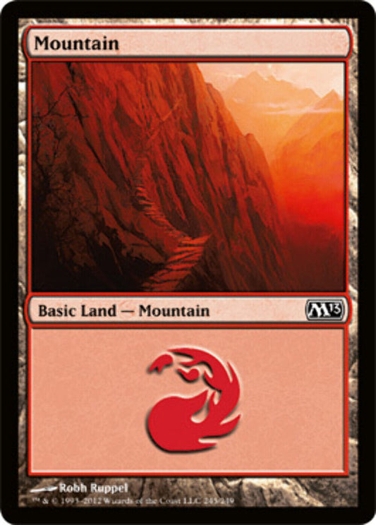 Mountain (245) - Foil Magic 2013 - MTG