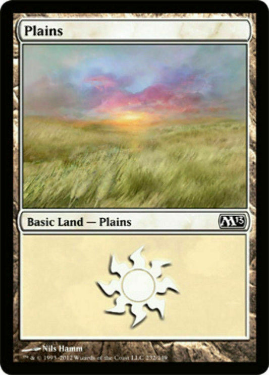 Plains (232) Magic 2013 - MTG