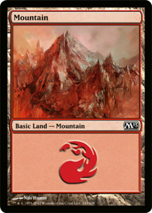Mountain (243) Magic 2013 - MTG