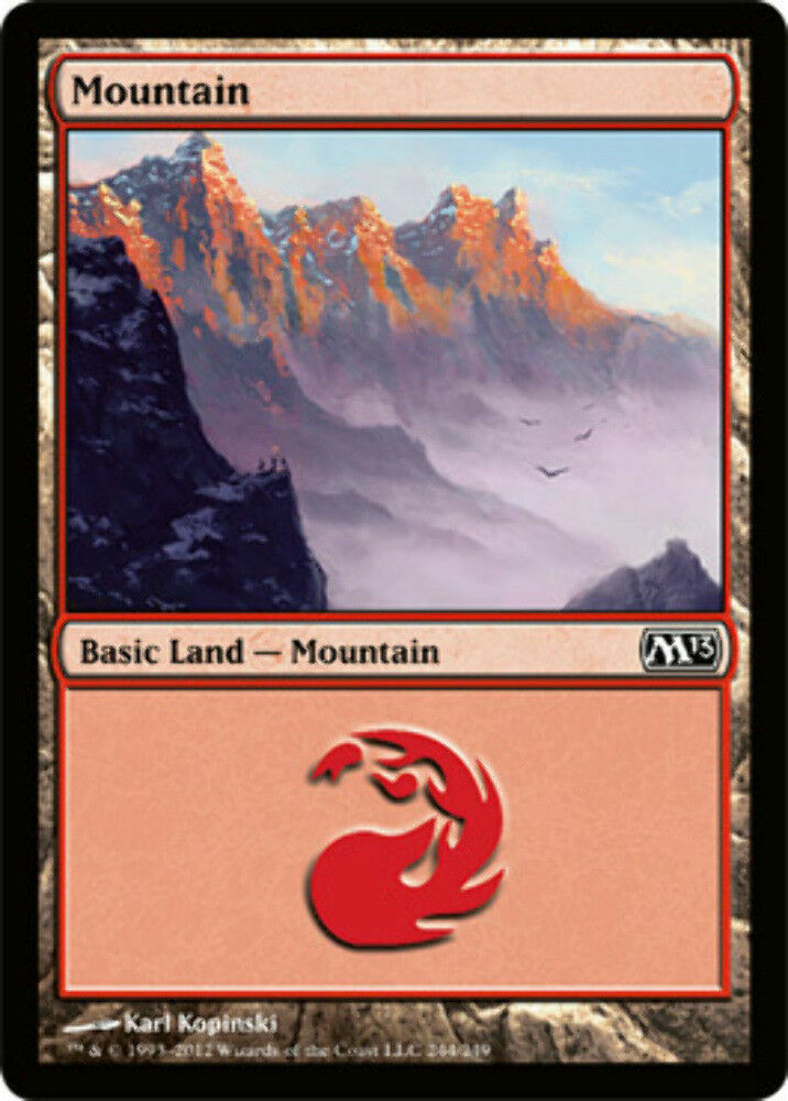 Mountain (244) Magic 2013 - MTG