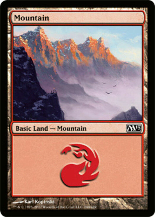 Mountain (244) Magic 2013 - MTG