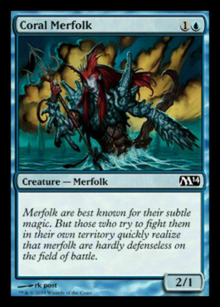 Coral Merfolk Magic 2014 - MTG