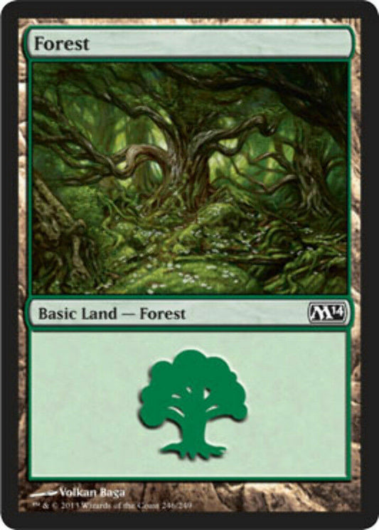 Forest (246) Magic 2014 - MTG