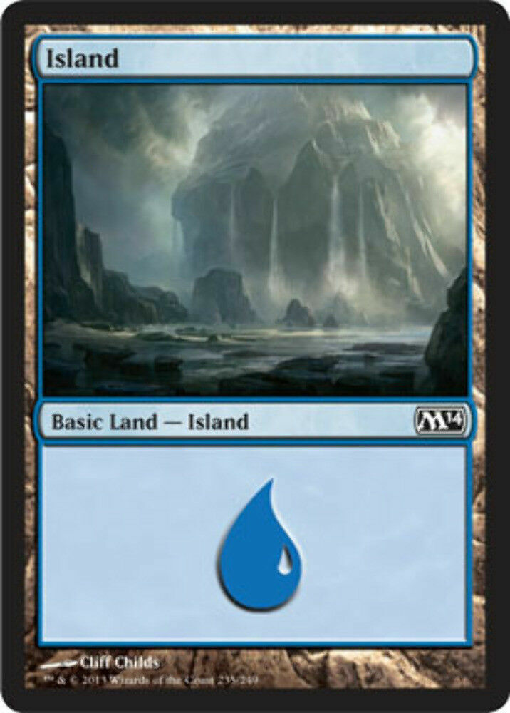 Island (235) Magic 2014 - MTG